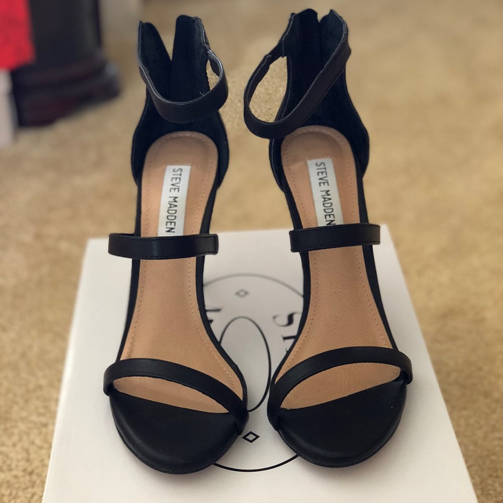 Steve Madden feelya heel, size 8, black, brand new